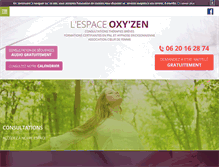 Tablet Screenshot of espace-oxyzen.com